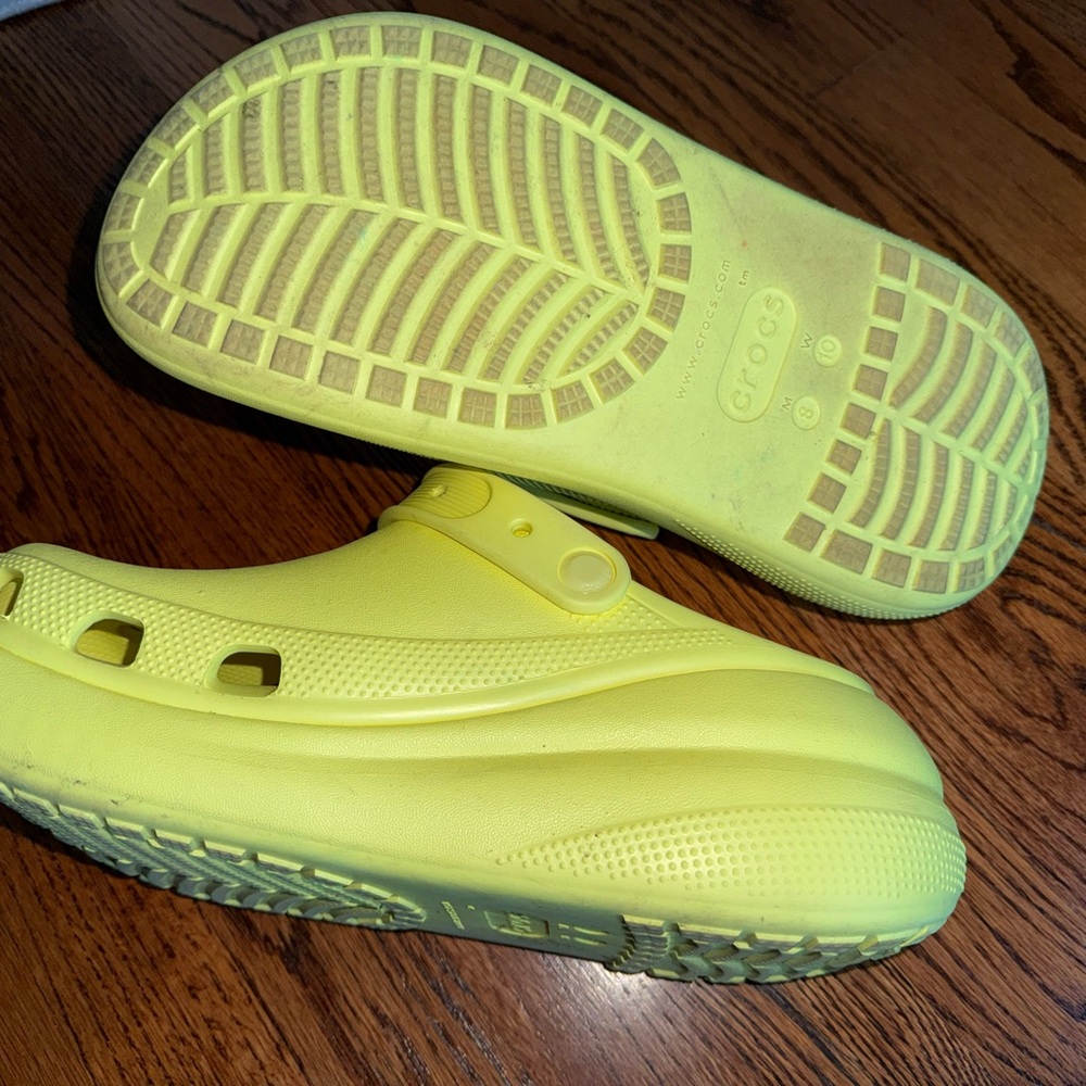 CROCS Yellow Mules & Clogs with Vibrant Design - Picture 4 of 4